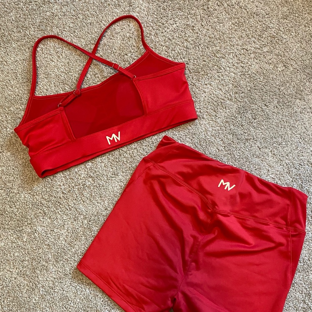 Red Sports Bra